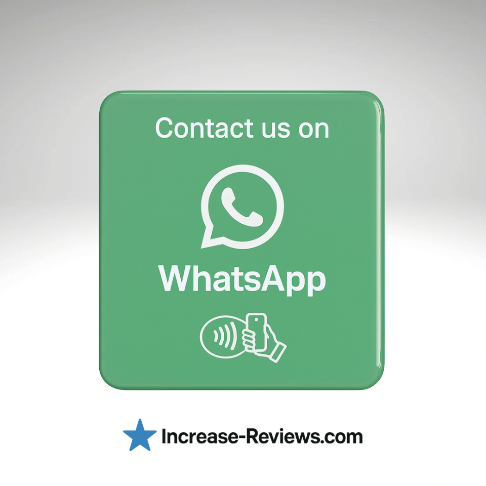 NFC WhatsApp Plate – Instant Customer Messaging Access