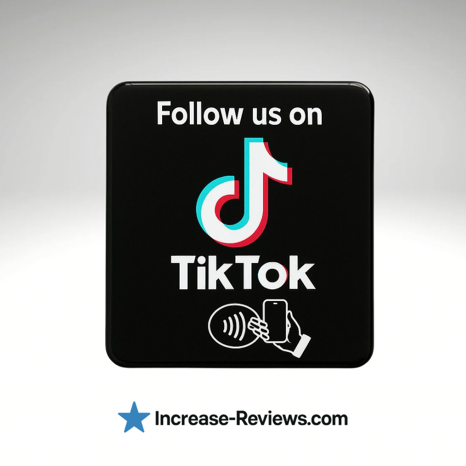 NFC TikTok Plate – Grow Followers & Views Instantly