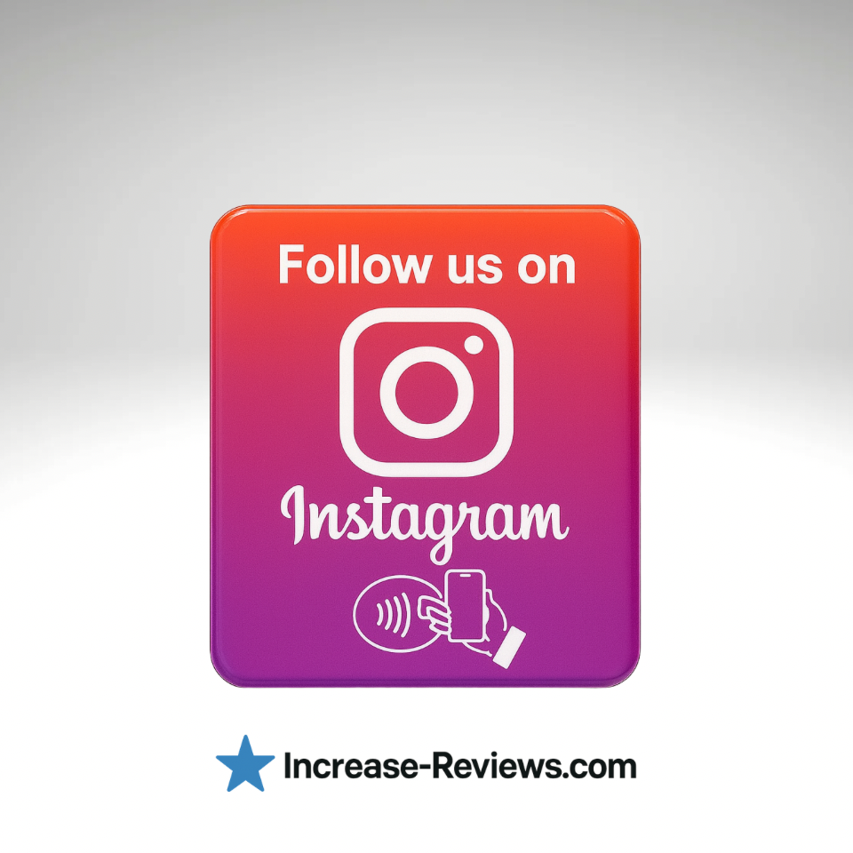 NFC Instagram Follow Plate – Turn Visitors Into Followers Instantly