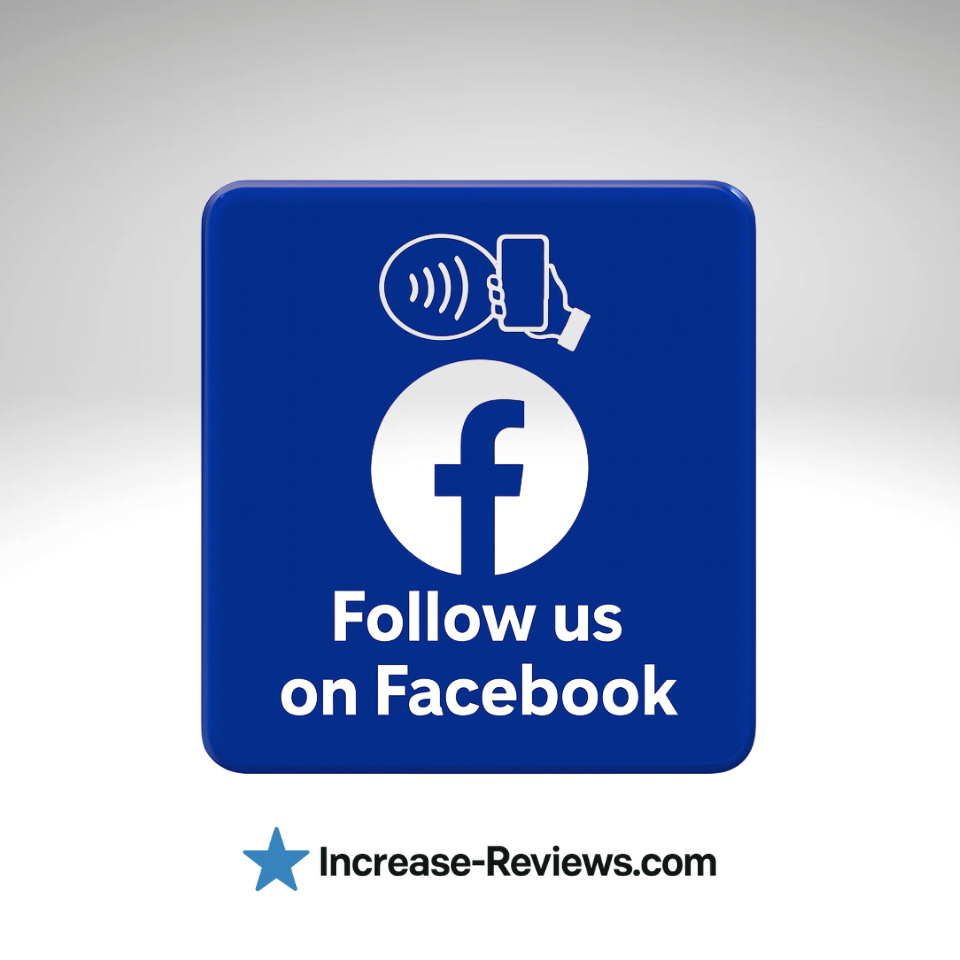 NFC Facebook Plate – Increase Page Followers with One Tap